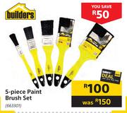 Builders 5 Piece Paint Brush Set
