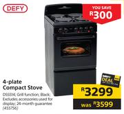 Defy 4 Plate Compact Stove DSS514