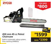 Ryobi 450mm 45cc Petrol Chainsaw