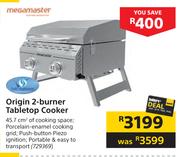 Megamaster Origin 2 Burner Tabletop Cooker