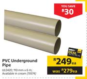 PVC Underground Pipe ULE420-Each
