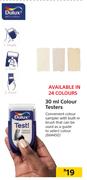 Dulux 30ml Colour Testers