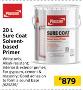 Plascon 20L Sure Coat Solvent Based Primer