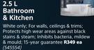 Duram 2.5L Bathroom & Kitchen-Each