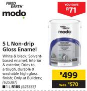 Fired Earth Modo 5L Non Drip Gloss Enamel