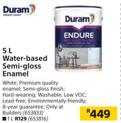 Duram 5L Water Based Semi Gloss Enamel