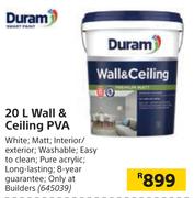 Duram 20L Wall & Ceiling PVA