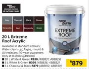 Fired Earth 20L Extreme Roof Acrylic
