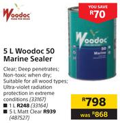 Woodoc 5L 50 Marine Sealer (Matt Clear)