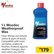 Woodoc Weatherproof Wax-1Ltr