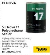 Nova 17 Polyurethane Sealer-5Ltr