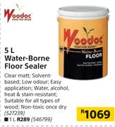 Woodoc Water Borne Floor Sealer-5Ltr