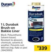 Duram 1L Durabak Brush On Bakkie Liner