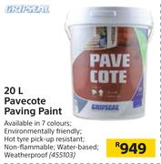Gripseal Pavecote Paving Paint-20Ltr