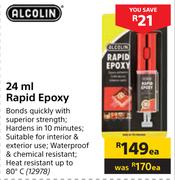 Alcolin 24ml Rapid Epoxy-Each