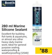Bostik Marine Silicone Sealant-280ml