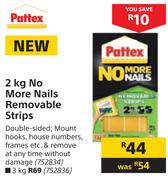 Pattex No More Nails Removable Strips-2kg