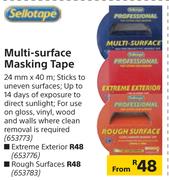 Sellotape Multi-Surface Masking Tape 24mm x 40m (Extreme Exterior)