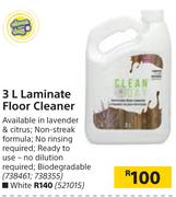 Clean Day Laminate Floor Cleaner (White)-3Ltr