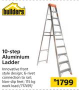 Builders 10-Step Aluminium Ladder