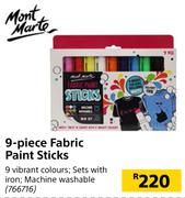Mont Marte 9 Piece Fabric Paint Sticks