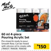 Mont Marte 60ml (4 Piece) Pouring Acrylic Set