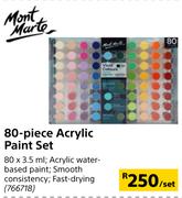 Mont Marte 80 Piece Acrylic Paint Set-Per Set