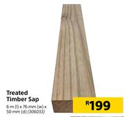 Treated Timber Sap 6m (l) x 76mm (w) x 50mm (d)