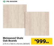 PG Bison Melawood Shale Oak Boards 2.75m x 1.83m  x 16mm-Each