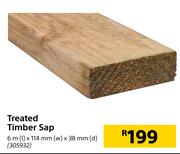 Treated Timber Sap 6m (l) x 114mm (w) x 38mm (d)