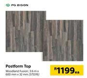 PG Bison Postform Top 3.6m x 600mm x 32mm-Each