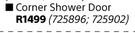 Builders Corner Shower Door