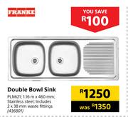 Franke Double Bowl Sink