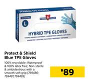 Protect & Shield Blue TPE Gloves