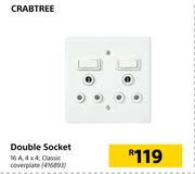 Crabtree Double Socket