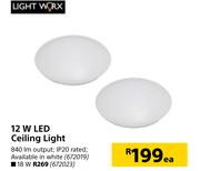 Lightworx 12W LED Ceiling Light-Each