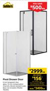 Builders Pivot Shower Door-Each
