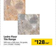 Ledro Floor Tile Range-500mm x 500mm Per Sqm