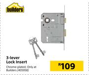 Builders 3 Lever Lock Insert