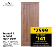 Swartland Framed & Ledged Flush Door