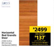 0Lotus Horizontal Red Grandis Door