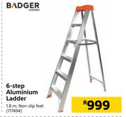 Badger 6 Step Aluminium Ladder 1.8m