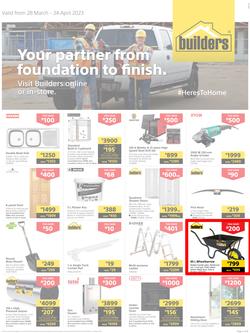 Builders Inland : Your Partner From Foundation To Finish (28 March - 24 April 2023), page 1