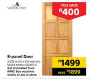 Swartland 8 Panel Door 2.032m (h) x 813mm (w)