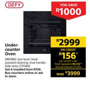 Defy Under Counter Oven DBO483