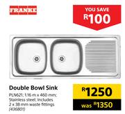 Franke Double Bowl Sink PLN621
