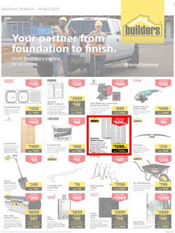 Builders KwaZulu-Natal : Your Partner From Foundation To Finish (28 March - 24 April 2023), page 1