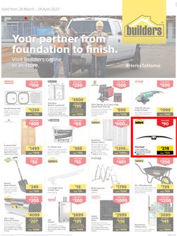 Builders KwaZulu-Natal : Your Partner From Foundation To Finish (28 March - 24 April 2023), page 1