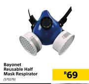 Bayonet Reusable Half Mask Respirator