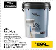 Fired Earth Fast Hide-20L Each